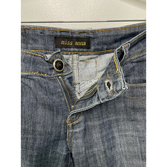 Miss Anna Jeans Paris Designer Low Rise Straight Leg size France 38 US 8 - Picture 11 of 16